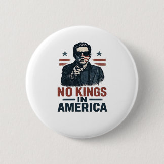 No Kings In America Defend Since 1776 Patriotic Gr 6 Cm Round Badge