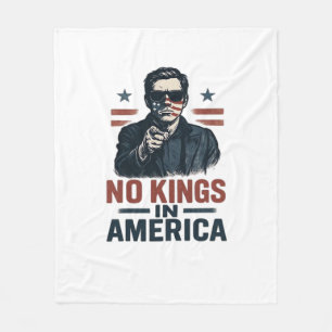 No Kings In America Defend Since 1776 Patriotic Gr Fleece Blanket