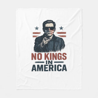 No Kings In America Defend Since 1776 Patriotic Gr Fleece Blanket