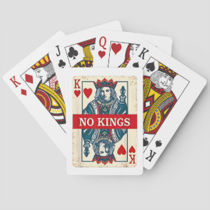 No Kings in America Democracy Protest Playing Cards