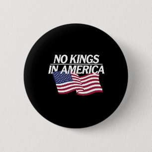 No Kings In America Democracy United States Indepe 6 Cm Round Badge