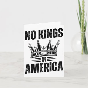 No Kings In America Democracy United States Indepe Card