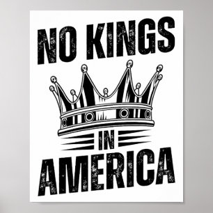 No Kings In America Democracy United States Indepe Poster