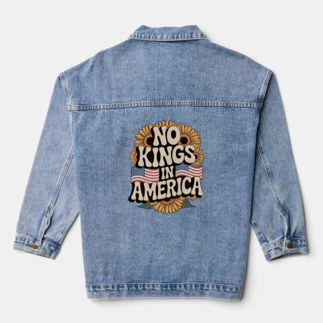 No Kings in America Denim Jacket (Back)