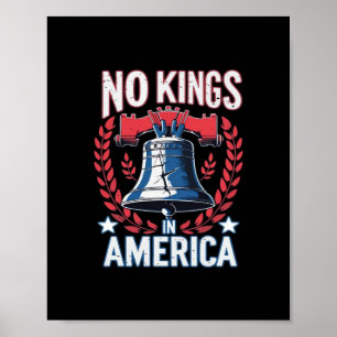 No Kings In America Design Classic Artistic Graphi Poster