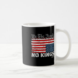 No Kings In America Distress Flag Upside Down We T Coffee Mug