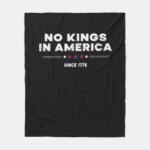 No Kings In America Doge Classic Trendy Graphic Fleece Blanket
