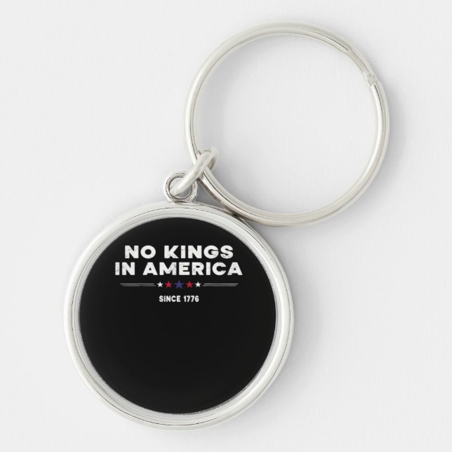 No Kings In America Doge Classic Trendy Graphic Key Ring (Front)