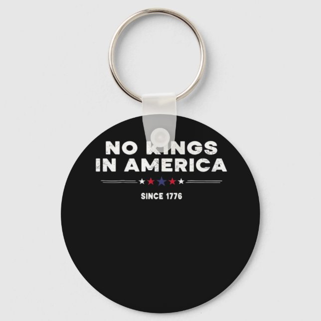 No Kings In America Doge Classic Trendy Graphic Key Ring (Front)