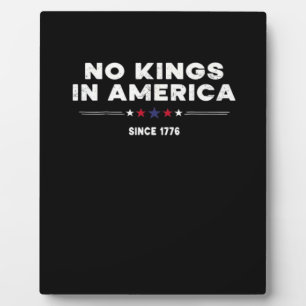 No Kings In America Doge Classic Trendy Graphic Plaque