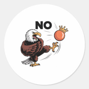 No Kings In America Eagle  Classic Round Sticker