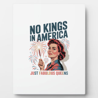 No Kings In America Fabulous Queens Pride 2025 Des Plaque