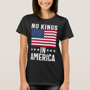No Kings In America Flag Protest Save Democracy 10 T-Shirt