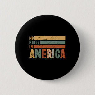 No Kings In America Flag Protest Save Democracy 11 6 Cm Round Badge