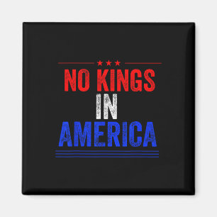 No Kings In America Flag Protest Save Democracy 12 Magnet