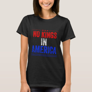 No Kings In America Flag Protest Save Democracy 12 T-Shirt
