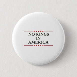 No Kings In America Flag Protest Save Democracy 15 6 Cm Round Badge