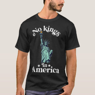 No Kings In America Flag Protest Save Democracy 17 T-Shirt