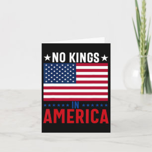 No Kings In America Flag Protest Save Democracy 5 Card