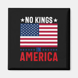 No Kings In America Flag Protest Save Democracy 5  Magnet