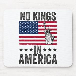 No Kings In America Flag Protest Save Democracy 6 Mouse Pad
