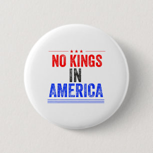 No Kings In America Flag Protest Save Democracy 7 6 Cm Round Badge