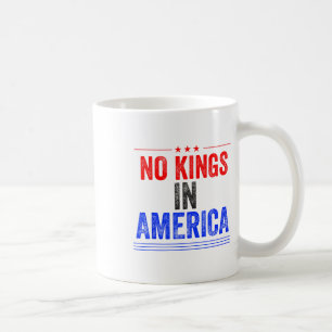 No Kings In America Flag Protest Save Democracy 7 Coffee Mug