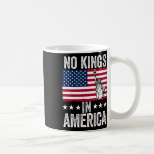 No Kings In America Flag Protest Save Democracy 9 Coffee Mug