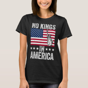 No Kings In America Flag Protest Save Democracy 9  T-Shirt