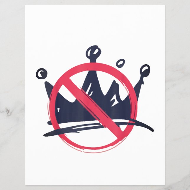 No Kings in America  Flyer (Front)