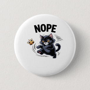 No Kings In America Funny Kicking Crown Classic Vi 6 Cm Round Badge