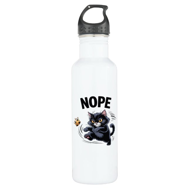 No Kings In America Funny Kicking Crown Classic Vi 710 Ml Water Bottle (Front)