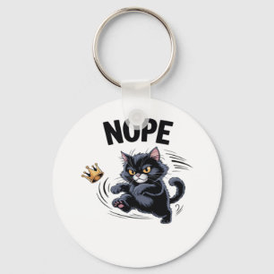 No Kings In America Funny Kicking Crown Classic Vi Key Ring