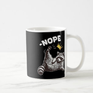 No Kings In America Funny Racoon Funny Political Coffee Mug