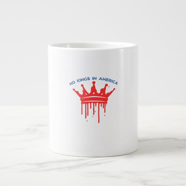 No Kings In America II Classic Large Coffee Mug (Front)