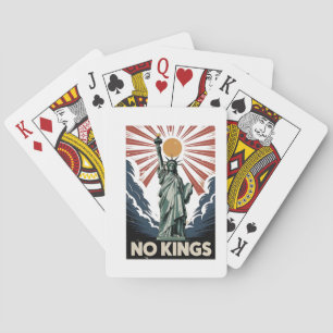 No Kings In America Liberity Status USA Democrats  Playing Cards