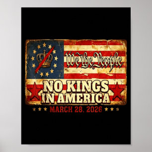 No kings in america march 28 2026 no kings day poster