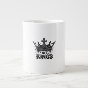 No Kings In America Minimal Clean Large Coffee Mug