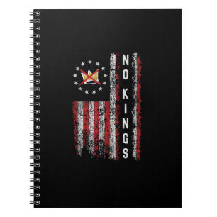 No Kings In America Minimal Clean Notebook