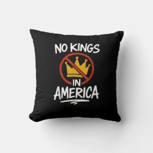 No Kings In America No Crown Minimal Clean Cushion