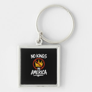 No Kings In America No Crown Minimal Clean Key Ring