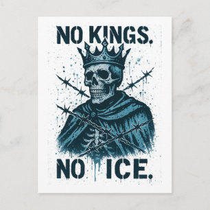 No Kings in America, No Kings Day Protest Holiday Postcard