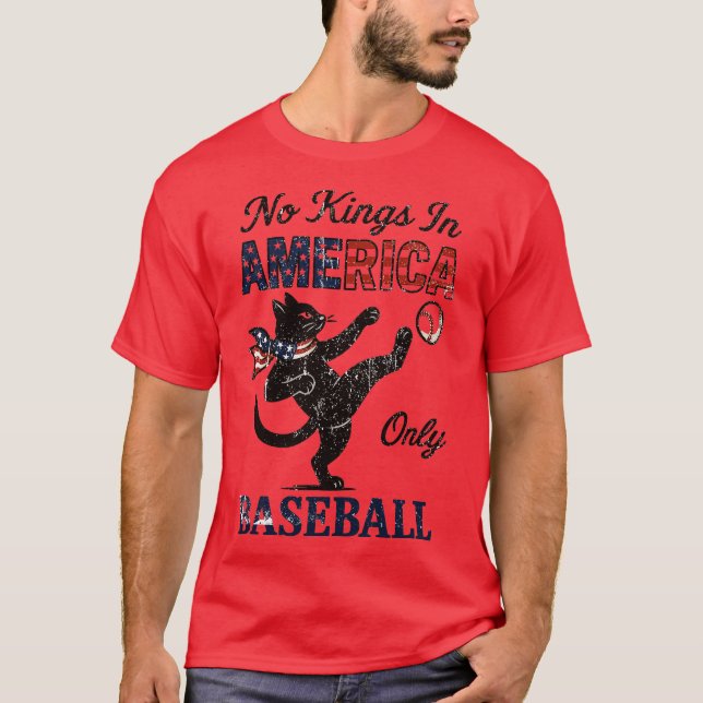 No Kings In AMERICA Only BASEBALL-Photoroom T-Shirt (Front)