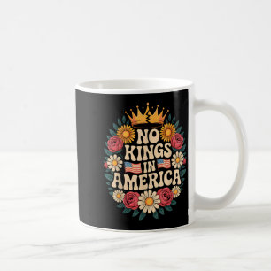 No Kings In America Patriotic Democracy Dom Retro Coffee Mug