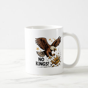 No Kings In America Patriotic Eagle Political Shir Coffee Mug