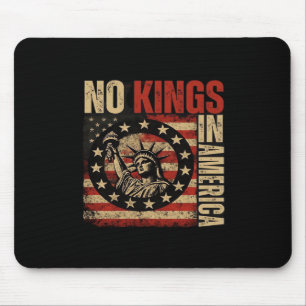 No Kings In America Patriotic Grunge Classic Vinta Mouse Pad