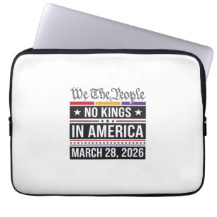 No Kings in America Patriotic Protest Shirt_1 Laptop Sleeve