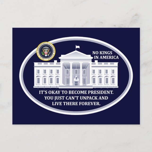 No Kings in America Postcards (Front)