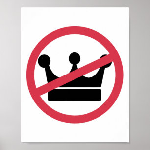 No Kings In America Pro Democracy Anti Monarchy Ol Poster