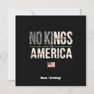 No Kings in America Proudly Independent & Free Invitation